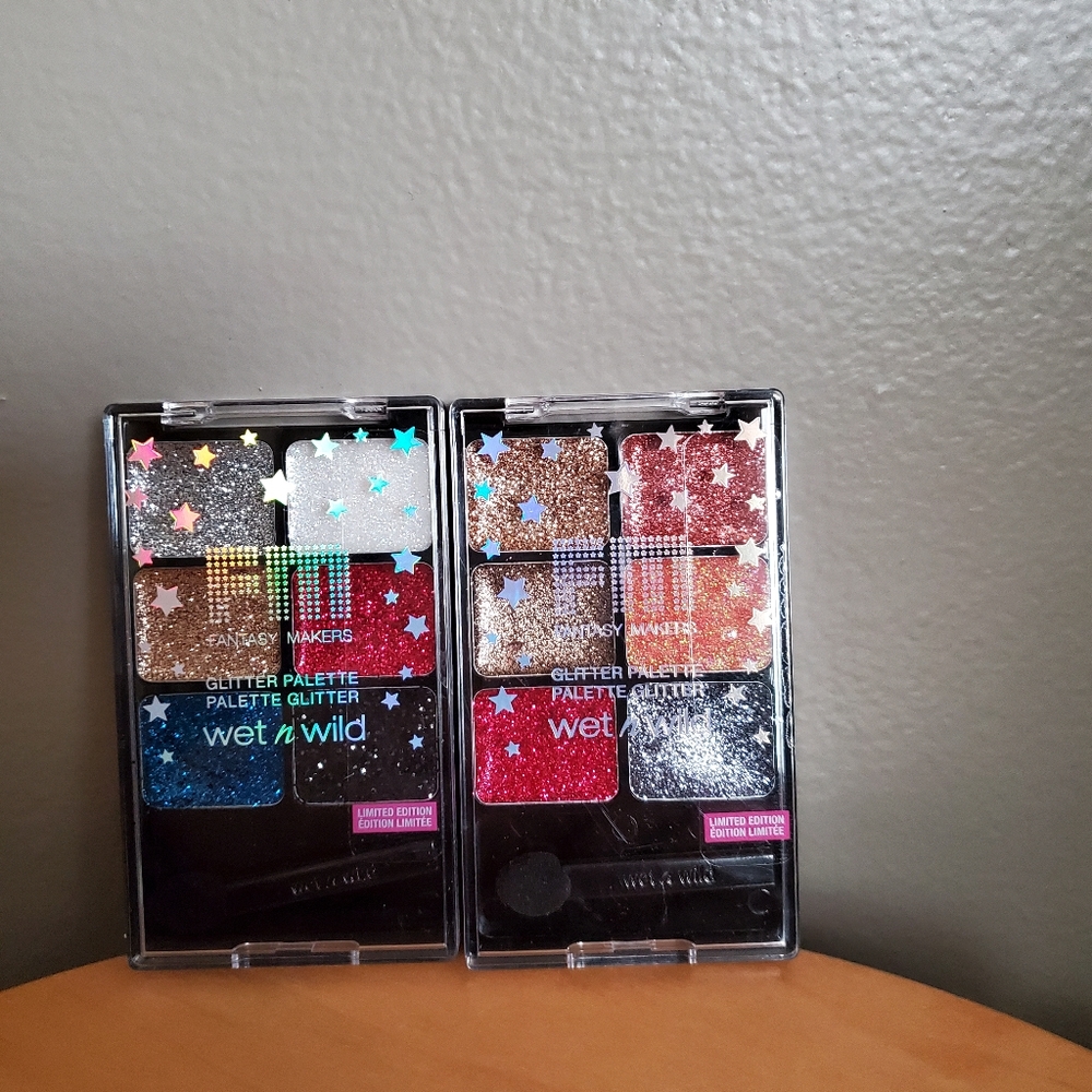Limited edition wet n wild fantasy makers glitter palettes